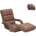 Brown Adjustable Folding Floor Gaming Chair