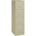 Beige Lockable Metal 4‑Drawer Vertical File Cabinet