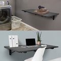 Black Wall‑Mounted Drop‑Down Folding Table
