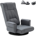 Grey Swivel Adjustable Folding Floor Chair